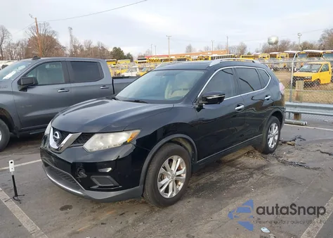 2015 Nissan Rogue Sv из США, поврежденный, VIN KNMAT2MT0FP535261